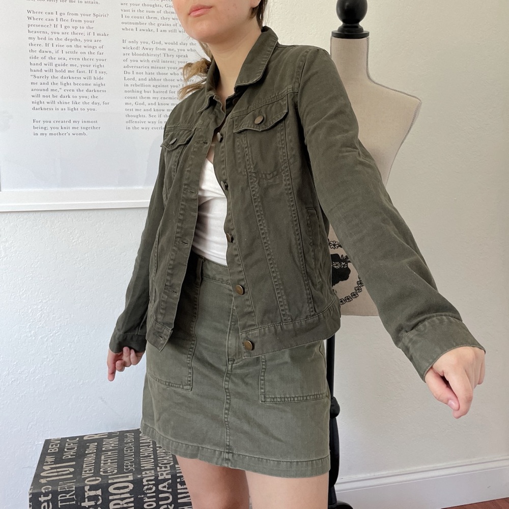 H&M Two-Piece Khaki Green Set